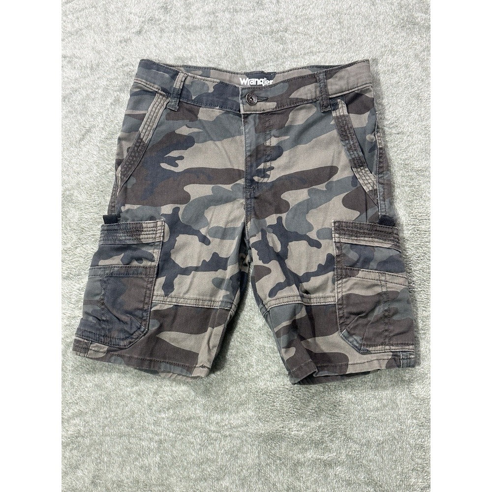 Wrangler Boys Cargo Shorts Camouflage, Size 10,‎ Adjustable Waist #36